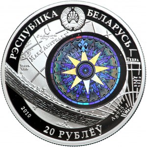 Białoruś, moneta kolekcjonerska z serii „Constitution”, 20 rubli 2010