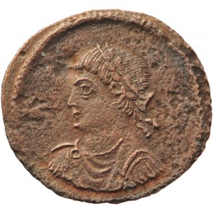 Římská říše, Constantius II. jako Caesar, follis (tzv. dynastický bronz) 324-325, Antiochie