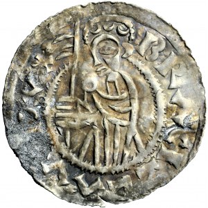 Czechy, Brzetysław I, szeroki denar, Praga, 1035-ok. 1050
