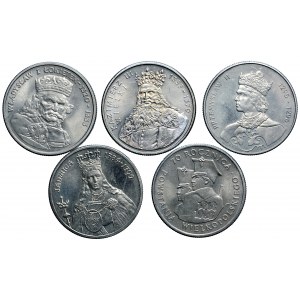 Polská lidová republika, pamětní mince, 5x100 zlotých