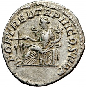 Římská říše, Caracalla, Caracalla/Geta hybridní denár 211-212, Řím