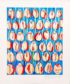 Edward Dwurnik, Różowe Tulipany , edycja 100/100, 2016