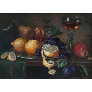 Swiridov V. D., Still life with fruit and wine, 2008