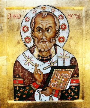 Marek Wróbel, St. Nicholas, icon,