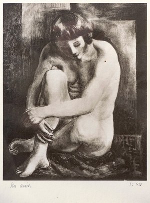 Mojżesz Kisling (1891-1953), Akt siedzącej, Paryż, 1928