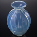 Makora Ornamental Glassworks, Krosno, Iridescent vase, early 21st century.