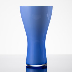 Tarnowiec Glassworks, Cobalt vase, pattern 848, early 21st century.