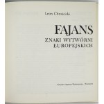 CHROŚCICKI Leon - Fajans, znaki wytwórni europejskiej. 1989
