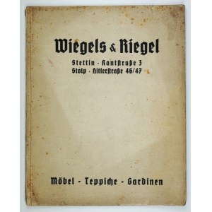 [katalog nábytku]. WIEGELS &amp; Riegel, Einrichtungshaus. Möbel, Teppiche, Gardinen. Stettin [konec 30. let 20. století?]. 4,...