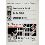 [Möbelkatalog]. WIEGELS &amp; Riegel, Einrichtungshaus. Möbel, Teppiche, Gardinen. Stettin [Ende 1930er Jahre?]. 4,...