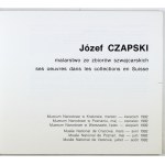 Józef Czapski. Obrazy ze švýcarské sbírky - katalog