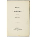 BÉRANGER P.-J. - Songs ... Cracow 1876