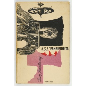 BRADBURY R. - 451º Fahrenheit. 1960. obw. Roman Cieślewicz. 1. Auflage.