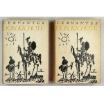 Cervantes - Der kultivierte Edelmann Don Quijote von der Mancha. Cover und Illustrationen von M. Rudnicki.