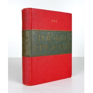 EOS - Polnische Epigramme. Warschau 1935 [n.w.]. 16d, pp. 402. einband, original fl.