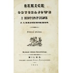KRASZEWSKI J[ózef] I[gnacy] - The Poet and the World. A novel [...] in 2 volumes. 2nd edition correct. T. 1-2. Vilnius 1841....