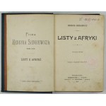 SIENKIEWICZ Henryk - Letters from Africa. 2nd ed. Warsaw 1898; Gebethner and Wolff. 16d, pp. [4], 343, [1], IV. opr....