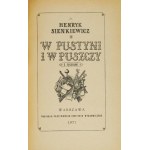 SIENKIEWICZ H. - W pustyni i w puszczy. Ilustr. S. Kobyliński. Okł. E. Frysztak Witowska