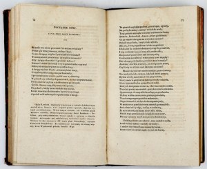 WYSZKOWSKI Michał - Poezye. Wyd. posthumous. Warsaw 1830. by A. Gałęzowski and Komp. 8, p. [2], XXXII, [4], 181, tabl....