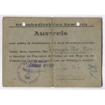LEGITIMIERUNG (Ausweis) ausgestellt von der Ostbahndirektion Lemberg an Oberstellmeister Peter Z...