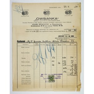 [ACCOUNT]. The bill issued to Tomasz Zurek from Lublin by the company Owsianka Spółka z ograniczoną odpowiedzialn...