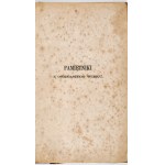 PAMIĘTNIKI ośmnastego wieku. [T. 2]. Poznań 1862. Księg. J. K. Żupańskiego. 8, s. [2], XXXV, 204; XVI, [1], 78, [1];...