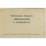 PROGRAM pokoju, niepodległości i dobrobytu. (Wyjątki z programu wyborczego Frontu Narodowego). Warszawa [1952]...