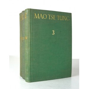MAO TSE-TUNG - Vybrané diela. T. 1-3. Varšava 1953-1955. kniha a poznatky. 8, s. 423, tab. 1; 383; 371. opr....