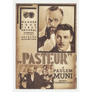 Episches Meisterwerk Pasteur mit Paul Muni. Kosmopolitische Produktion - Programm