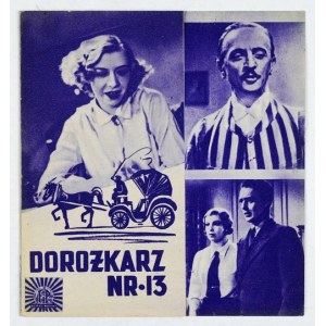 Dorożkarz nr 13 - program kinowy, po 1939