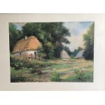 Piotr Gogolewski, Summer landscape with cottages