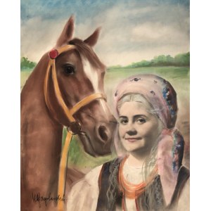Piotr Gogolewski, Portrait of a girl with a horse