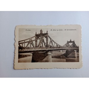 POSTKARTE KRAKAU BRÜCKE AN DER WEIDE VORKRIEG 1916