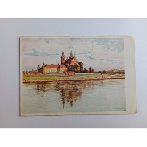 POSTKARTE TRZEBIŃSKI KRAKÓW FELSMALEREI VORKRIEGSZEIT 1917