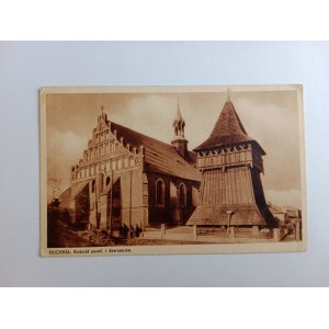 POSTCARD BOCHNIA PARISH CHURCH AND BELL TOWER GAGUL PRE-WAR 1938