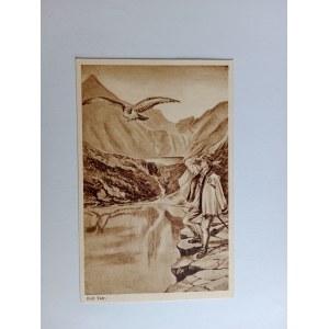 POSTKARTE KÖNIG DER TATRAS ADLER FALKE HIGHLANDER VORKRIEGSZEIT 1933