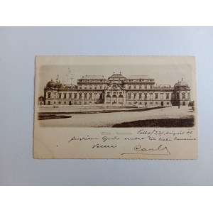 POSTCARD VIENNA BELVEDERE PREWAR 1902