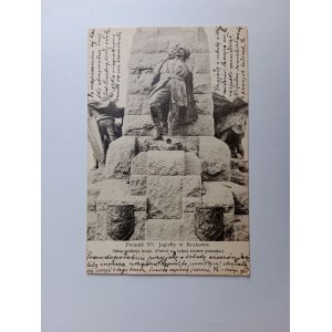 POSTCARD KRAKOW JAGIELLO'S MONUMENT PRE-WAR 1913
