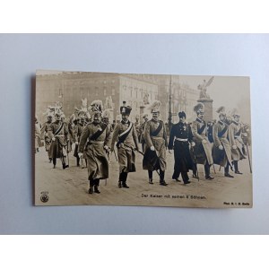 POSTKARTE KÖNIGSFAMILIE KAISER WILHELM II HOHENZOLLERN DEUTSCHLAND VORKRIEGSZEIT BERLIN