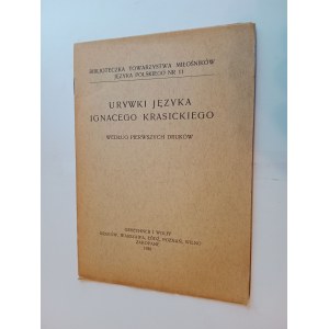 URYWKI JĘZYKA IGNACEGO KRASICKIEGO