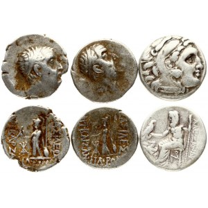 Greece Kingdom of Macedon & Cappadocia Drachm (336-63 BC) Lot of 3 Coins