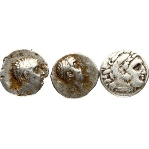 Greece Kingdom of Macedon & Cappadocia Drachm (336-63 BC) Lot of 3 Coins