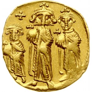 Byzantine Empire Solidus ND Heraclius, Heraclius Constantine, Heraklonas