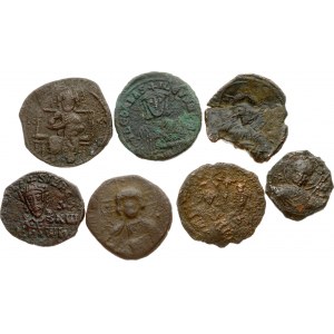 Byzantine Follis ND Lot of 7 Coins