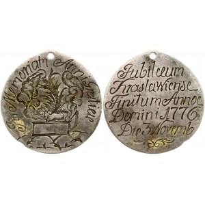 Engraved pendant 1776 in memory of Anni Gratieu