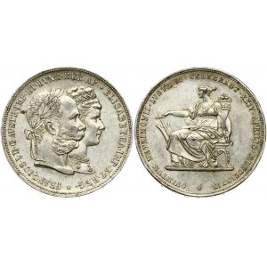 Austria 2 Gulden 1879 Silver Wedding