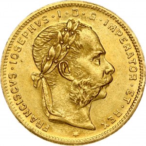 Austria 8 Florins- 20 Francs 1883