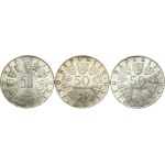 Austria 50 Schilling (1964-1967) Commemorative issue Lot of 3 Coins
