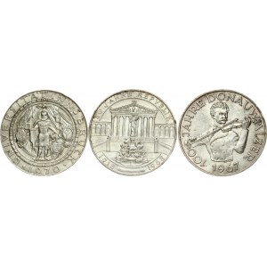 Austria 50 Schilling (1967-1970) Commemorative issue Lot of 3 Coins