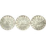 Austria 50 Schilling (1967-1970) Emissione commemorativa Lotto di 3 monete